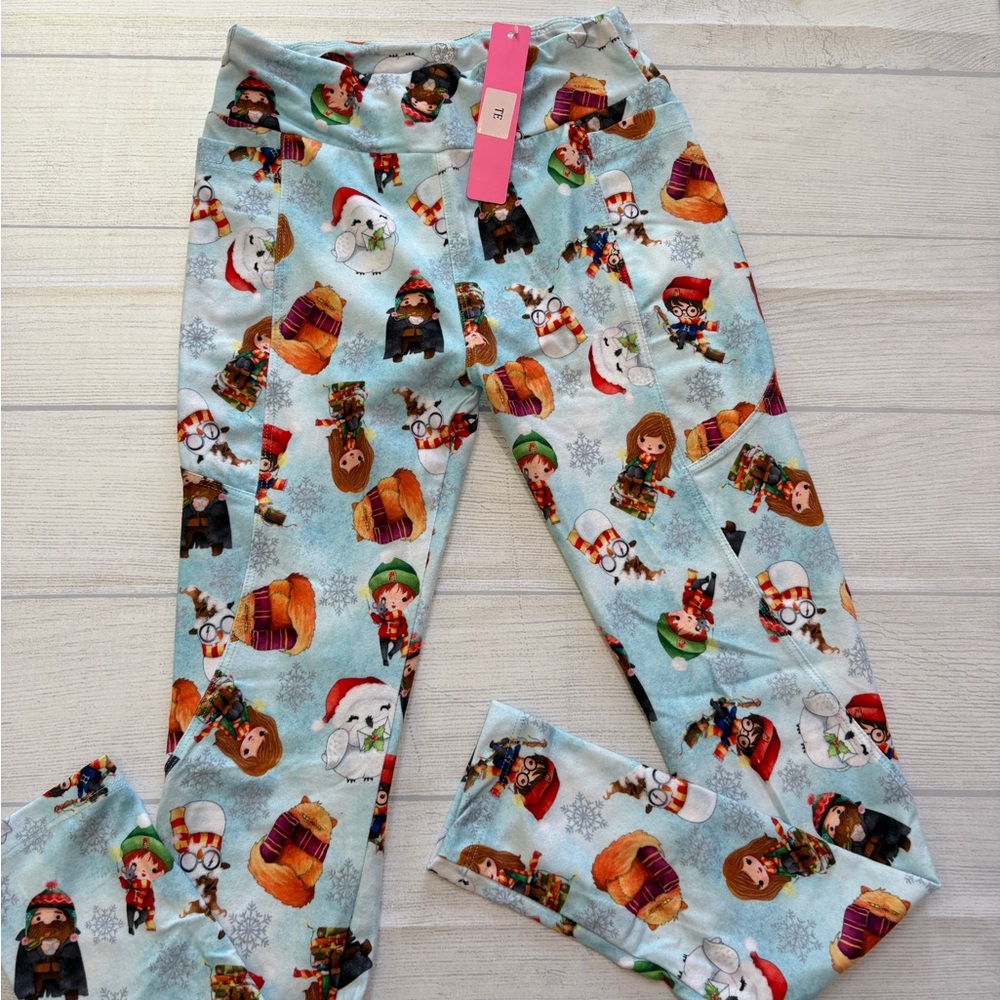 Charlie’s project Harry Potter winter Festive Kids Leggings size 8-12